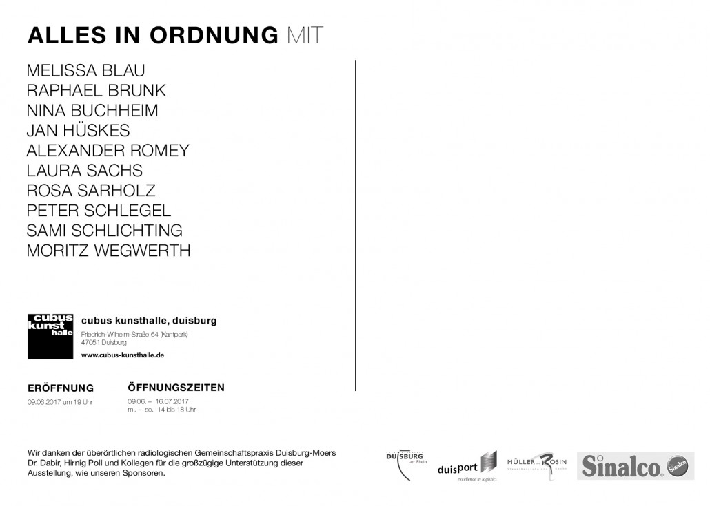 Alles in Ordnung - CUBUS - BACK